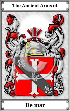 De mar Family Crest Download (JPG)  Book Plated - 150 DPI